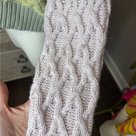 Princess Polly Pastel Colorblock Cable Knit Cropped Sweater S/M Y2K - Picture 4 of 8